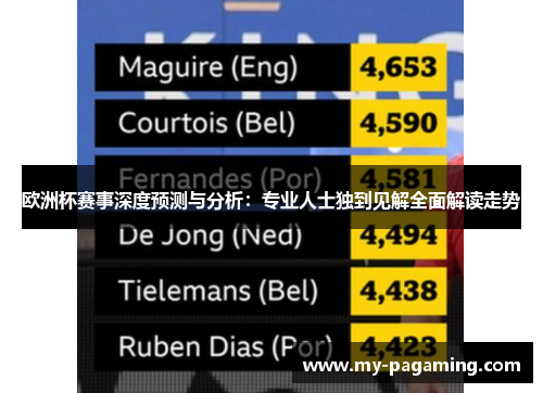 欧洲杯赛事深度预测与分析:专业人士独到见解全面解读走势 欧洲杯赛事深度预测与分析:专业人士独到见解全面解读走势